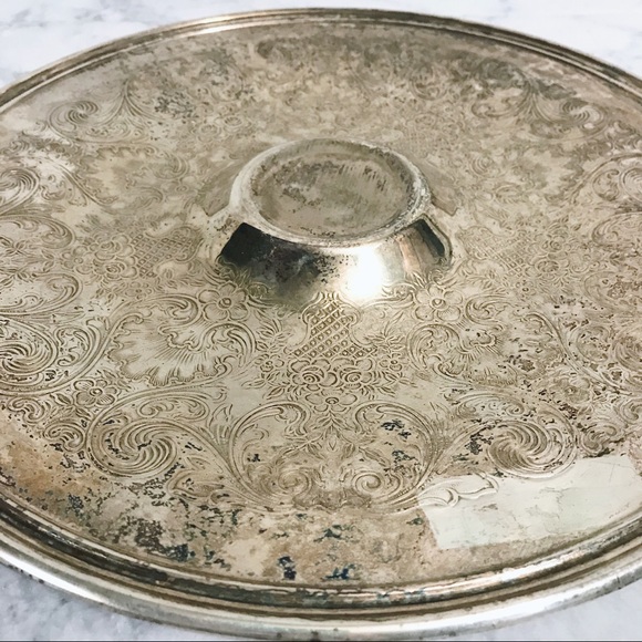 Vintage WM Rogers Silver Plated Chips & Dip Tray - Picture 5 of 6